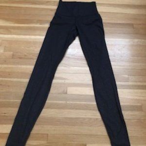 Size 2 Lululemon Align Black Embossed Snakeskin Print Leggings